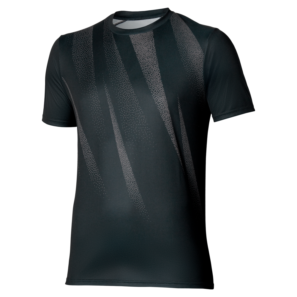 Mizuno Core Graphic Short Sleeve Tee Noir Homme TailleXL